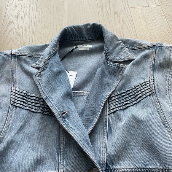 Isabel Marant Étoile Harmon Denim Jacket in Lilac - Picture 4 of 15